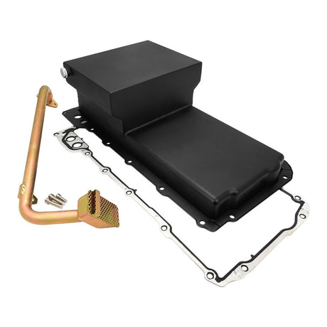 RTS Steel Oil Pan, Chev Holden Engine Swap, LS, 427 Stroker , Matte Black, Rear Sump 6.5 litre Capacity, Pick Up, Kit - RTS-3000 RTS-3000