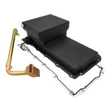 RTS Steel Oil Pan, Chev Holden Engine Swap, LS, 427 Stroker ,Remote Straight AN-10, Matt Black, Rear Sump 6.5 litre Capacity, Pick Up, Kit - RTS-3002 RTS-3002