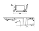 RTS Oil Pan Cast Aluminium Black, Standard Stoke, Early Holden or Chev with LS Engine Swap, up to 3.620 Inch Stroke, Each - RTS-3022BK