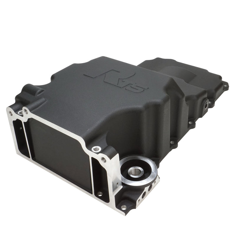 RTS Oil Pan Cast Aluminium Black, 427 Stoker, Early Holden or Chev with LS Engine Swap, up to 4.00" Stroke, Each - RTS-3023BK