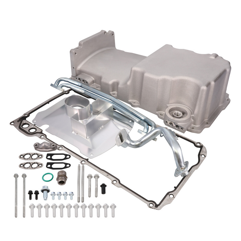 RTS Cast Aluminium Oil Pan, Front Sump, Suit Holden Commodore VT-VZ with LS1/LS2/LS3, VZ Style, Includes Hardware, Kit - RTS-3025 RTS-3025