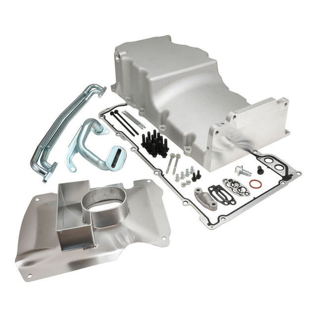 RTS Cast Aluminium Oil Pan, Front Sump, Suit Holden Commodore VT-VZ with LS1/LS2/LS3, VZ Style, Includes Hardware, Kit - RTS-3025 RTS-3025
