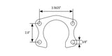 RTS Ford 9 Inch, Axle Retainer Plate, Suit Late Big Ford Bearing, 3.562"x 2.00", Pair - RTS-4056
