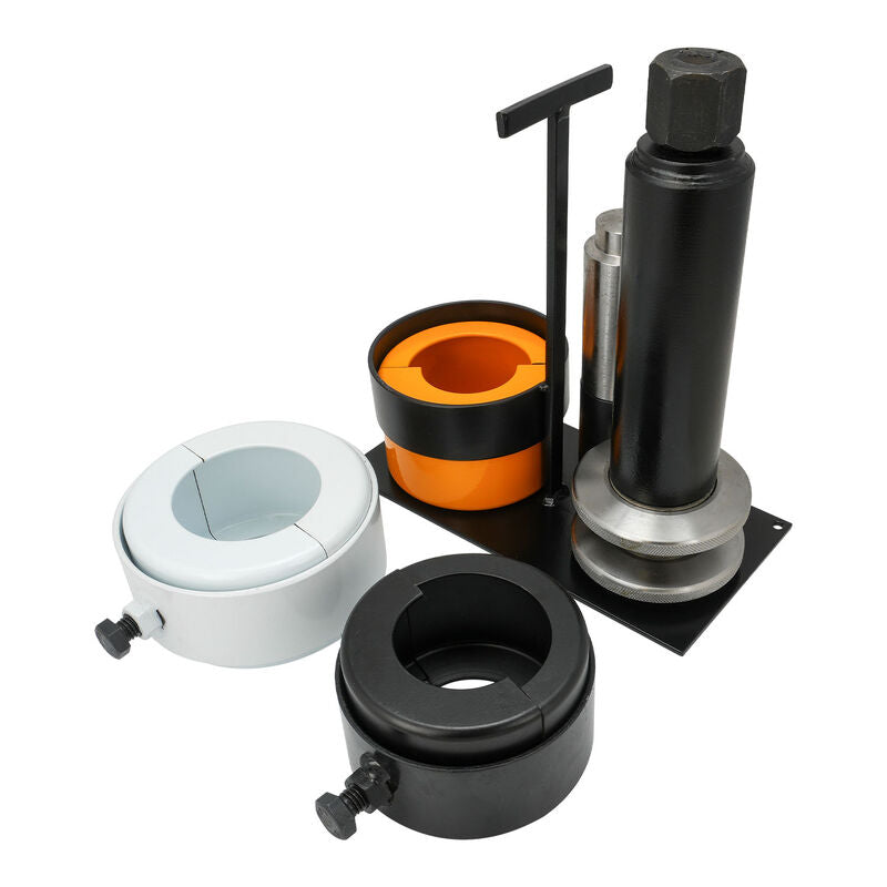 RTS Bearing Puller Tool, Crown Wheel And Pinion Bearing Removal Tool Includes, 3 Dual Sided Clamshells , Locking Collar, Stand, Arbor, Universal, Kit - RTS-6000 RTS-6000