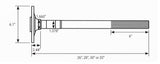 RTS Axle, Ford 9in, Street Forged, Forged, 30in. Length, 31-Spline, For Chevrolet & Ford, Cut to Length - RTS-A3030
