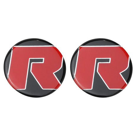 RTS Axle Decal Stick-on, Plastic Moulded, Red Lettering, Pair - RTS-ADecal-R RTS-ADECAL-R