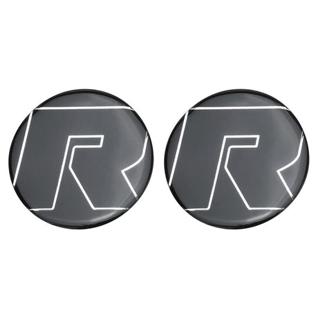 RTS Axle Decal Stick-on, Plastic Moulded, White Lettering, Pair - RTS-ADecal-S RTS-ADECAL-S