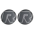 RTS Axle Decal Stick-on, Plastic Moulded, White Lettering, Pair - RTS-ADecal-S RTS-ADECAL-S