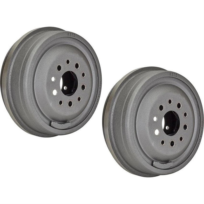 RTS Drum Brake Kit, Complete 11 in. Big Ford Early, Ford 9 in universal, , 5 x 4.5 & 5 x 4.75"Bolt Circle, 2.5" Offset Backing Plates with brakes, Set - RTS-BKFORD11-BFE