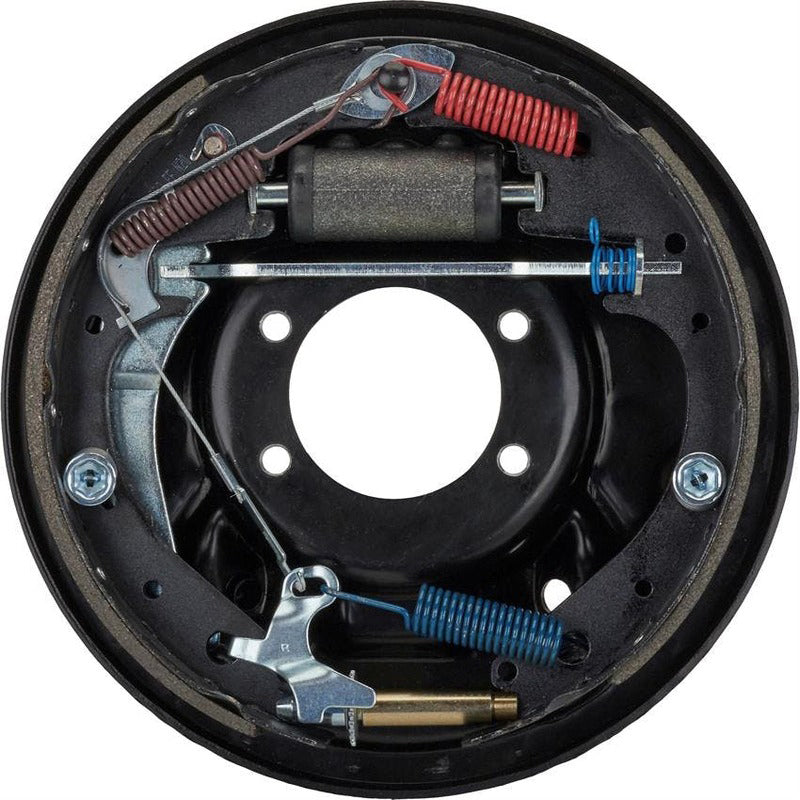 RTS Drum Brake Kit, Complete 11 in, Big Ford Late Style, 5 x 4.5 Bolt Circle, 2.5" Offset Backing Plates with brakes, Set - RTS-BKFORD11