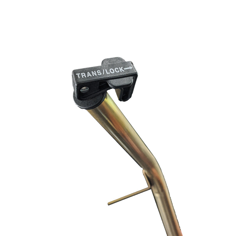 RTS Transmission Dipstick and tube ,Trick Loc ,Steel/Plastic lock, Black, BB Ford C-6 Bell housing mount, Each - RTS-DPS-8410-C6460