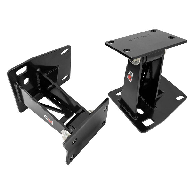 RTS Power Mount, Engine Mount, Engine Swap Ford 4.0Lt , Barra , in to Falcon XA-XF, Black/Red Polyurethane , Set - RTS-EMP218