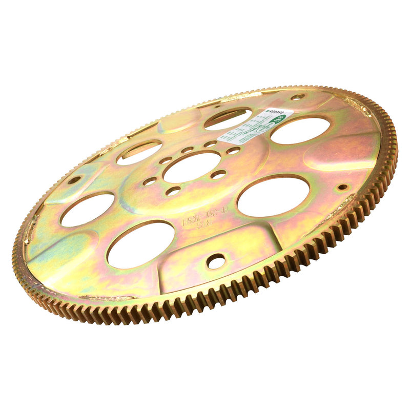 RTS Transmission Flexplate, Gold Zinc, SFI, Late SB Chevrolet, 153 Tooth - External - 1-piece rear Main Seal Block, Each - RTS-FP350L-153-SFI RTS-FP350L-153-SFI