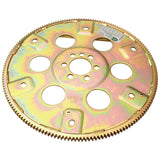 RTS Transmission Flexplate, SFI, Gold Zinc Late SB Chevrolet, 168 Tooth - External - 1-piece rear Main Seal Block, Each - RTS-FP350L-SFI