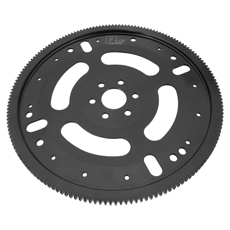 RTS Transmission Flexplate, 1 Piece True Billet, SFI 29.2, SB For Ford, 289/302/351W, 351C,164 Tooth, C10, FMX, and TH400, Internal Bal, Black Oxide - RTS-FP351B