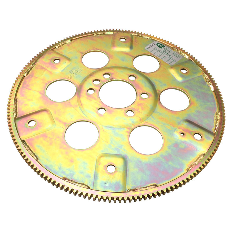 RTS Transmission Flexplate, SFI 29.1, Gold Zinc BB Chevrolet 454, 168 Tooth - External - 1-Piece Rear Main Seal, Each - RTS-FP454L-SFI