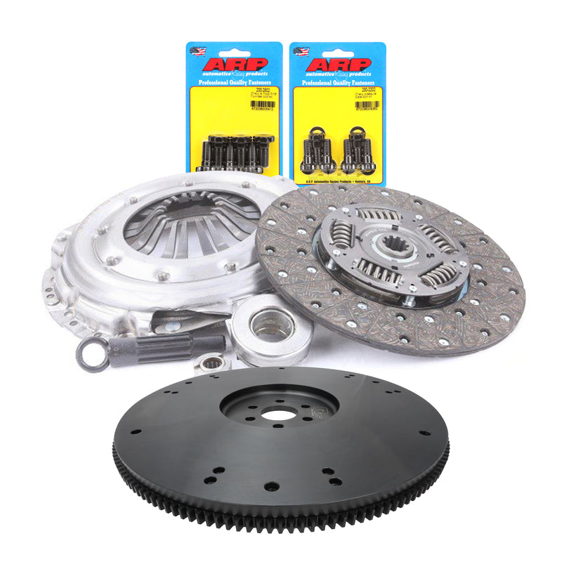 RTS Clutch & Billet Black Flywheel Assembly, Heavy Duty Clutch Kit, For Ford V8,Multi Bolt Pattern, 10-Spline, 1 1/16 in. Diameter Shaft, 11 in. Dia - RTS-FW002-28096-BLK RTS-FW002-28096-BLK