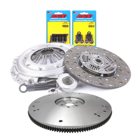 RTS Clutch & Billet Flywheel Assembly, Heavy Duty Clutch Kit, For Ford V8,Multi Bolt Pattern, 10-Spline, 1 1/16 in. Diameter Shaft, 11 in. Diameter Di - RTS-FW002-28096 RTS-FW002-28096