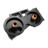 RTS Remote Oil Filter Head, With FRAM HP4 Filters, 13/16''-16 Thread, Dual Filters, AN12 ORB Ports, Billet Aluminium, Black - RTS-OM3313-FRA