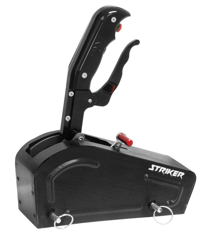 RTS Automatic Gate Shifter, Striker Pistol Grip Billet Handle, All Black, GM F&R Pattern Powerglide, TH350, TH400, C4, C6, Chrysler, Kit - RTS-SFT611323 RTS-SFT611323
