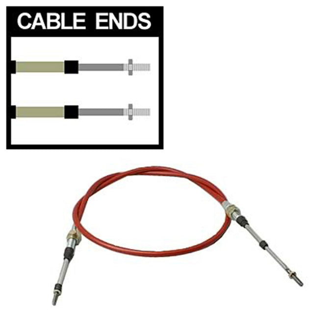 RTS Shifter Cable, 5 ft. Length, 2 in. Stroke, Morse Style, Threaded/Threaded Ends, Striker, Thunderstick - RTS-SFT840500 RTS-SFT840500