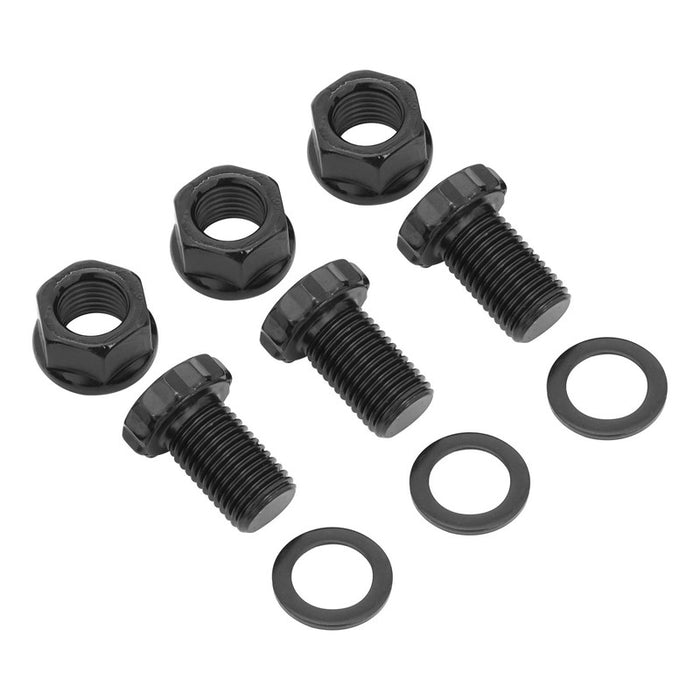 RTS/ARP 7/16UNF Torque Converter Bolt With Nut & Washer Kit, .725" UHL, 8740 Chromoly, Set Of 3 - RTS-TC716BOLTGM1