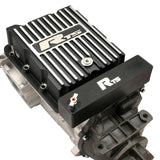 RTS Transmission Overflow Catch Can, Ford C4, Rectangular, 500ml Capacity, Aluminium, Black Powdercoated - RTS-TCC-C4-BK