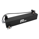 RTS Transmission Overflow Catch Can, GM Powerglide, Rectangular, 600ml Capacity, Aluminium, Black Powdercoated - RTS-TCC-GMPG-BK