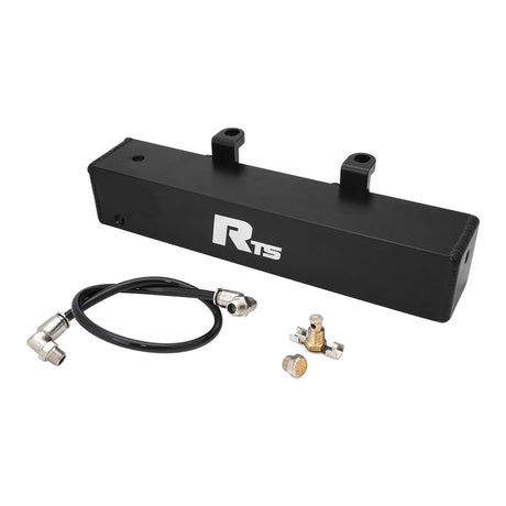 RTS Transmission Overflow Catch Can, TH350 & 4L80E/4L85E, Rectangular, 600ml Capacity, Aluminium, Black Powdercoated - RTS-TCC-TH350-BK RTS-TCC-TH350-BK
