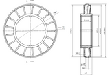 RTS Torque Converter Stator 8"' or 9", Steel-17 Blade, Full Window, 3.25'' bore size, Each - RTS-TCS200