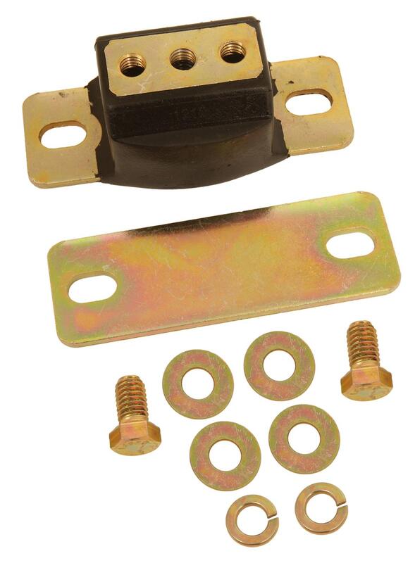 RTS Transmission mount, Polyurethane cushion, Muncie 4-Speed, Powerglide, Saginaw 3-Speed, Saginaw 4-Speed, TH350, TH400, Hardware Included ea - RTS-TM001 RTS-TM001
