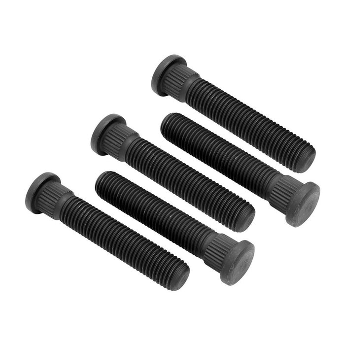 RTS Wheel Studs, Axle Studs Press-In, 2.500 Inc length, M12 x 1.5 Right Hand Thread, .509 Knurl Dia Late GM, Set of 5 - RTS-WS7708