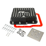 RTS Transmission Pan, Deep, Aluminium, For GM Powerglide, Finned, Black Powdercoat, Kit - RTS20000