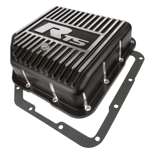 RTS Transmission Pan, Deep, Aluminium, GM TH350, Finned Black Powdercoat, Kit - RTS20100 RTS20100