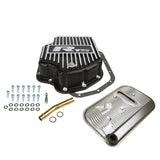 RTS Transmission Pan, Deep, Aluminium, GM, TH400, Finned, Black Powdercoat, Kit - RTS20200