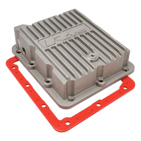RTS Transmission Pan, Deep, Aluminium, For Ford C4, C10, Suits Pan Fill Or Case Fill, Magnetic Drain Plug, Filter, Natural, Kit - RTS20400-N RTS20400-N