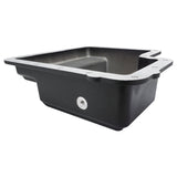 RTS Transmission Pan, Deep, Aluminum, For Ford C6, Finned, Black Powdercoat - RTS20500
