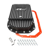 RTS Transmission Pan, Deep, Aluminium, Finned Black Powdercoat, GM Chev Holden, 4L80E 4L85E, Kit - RTS20850