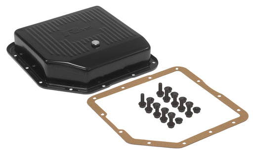 RTS Transmission Pan, Extra Capacity, Steel Ribbed, Black Powdercoated, GM Chev Holden, TH350, Each - RTS70100 RTS70100