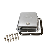 RTS Transmission Pan, Deep, Steel Chrome, For Ford C4, C10, Each - RTS70400CH