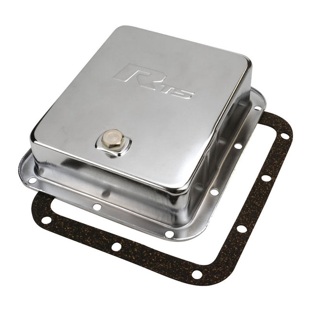 RTS Transmission Pan, Deep, Steel Chrome, For Ford C4, C10, Each - RTS70400CH RTS70400CH