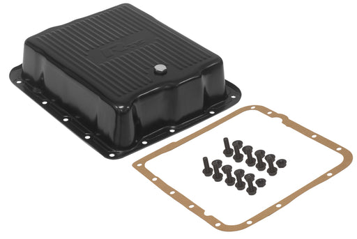 RTS Transmission Pan, Extra Capacity, Ribbed Black Powdercoat, GM, Chev Holden, Commodore 700R4, 4L60, 4L60E, 4L65E, Each - RTS70800 RTS70800