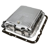 RTS Transmission Pan, Stock Depth, Steel, Ribbed Chrome, GM Chev Holden, Commodore, 700R4, 4L60, 4L60E, Each - RTS70820CH RTS70820CH