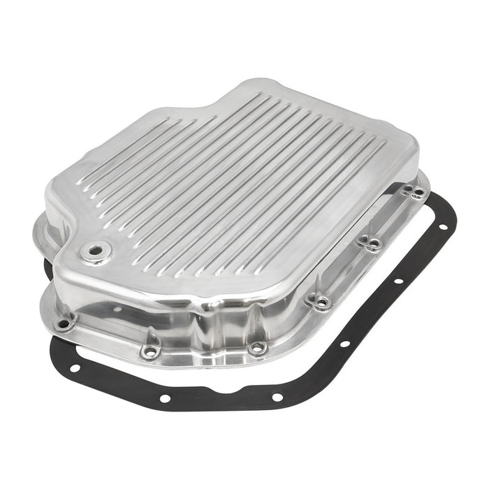 RTS Transmission Pan, Extra Depth, Aluminium, Polished, Finned, Chev For Holden TH400, Each - RTS80220P