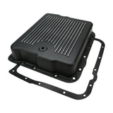 RTS Transmission Pan, Extra Capacity, Cast Aluminium, Black/Machined Finned, Chev, Holden Commodore, 700R4, 4L60 , Each - RTS80820BK RTS80820BK