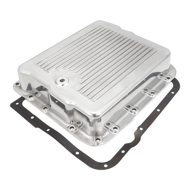 RTS Transmission Pan, Extra Capacity, Aluminium, Polished, Finned, Chev, Holden Commodore, 700R4, 4L60 , Each - RTS80820P RTS80820P