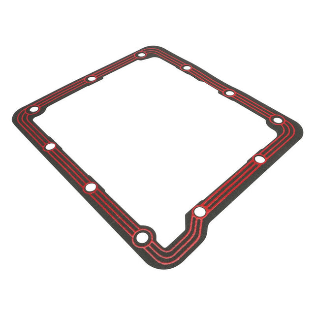 RTS Transmission Pan Gasket, For Ford C4, C9, C10, Red Silicone Bead w/Steel Core, LubeLocker Style, 1.25mm Thick, Each - RTSGKLL-20400 RTSGKLL-20400