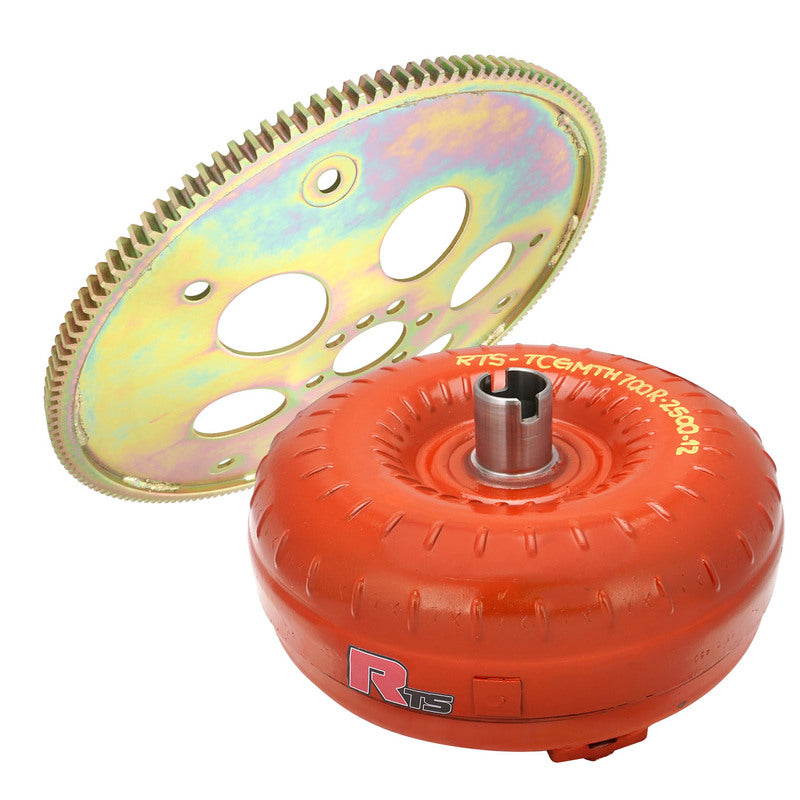 RTS Stalker 12'' High Stall Torque Converter & Flexplate Kit, GM TH700R4/4L60/4L60E, 30 Spline, 550HP, 2200-2500, Holden V8 Commodore, Kit - RTSTC-2026-K RTSTC-2026-K