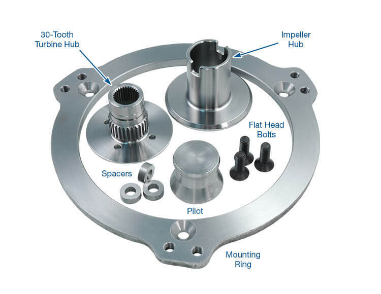 RTS Bandit 10'' High Stall Torque Converter & Flexplate Package, Lockup, GM TH700 4L60 4L60E, Holden V8 Commodore, 2800-3200, 650HP, Kit - RTSTC-2028-K