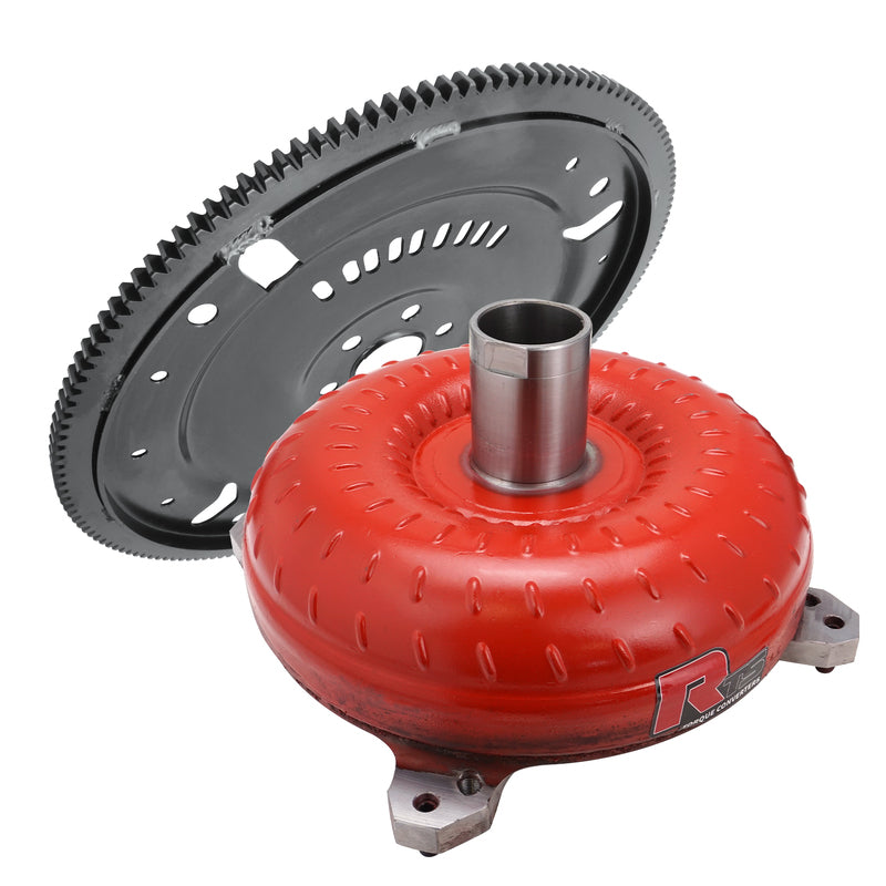 RTS Bandit Billet Plus 9.5'', High Stall Torque Converter & Flexplate Package, SB Ford C4 26 Spline, 2800-3200 Stall, 850HP, 164th Flexplate, Each - RTSTC-2045 RTSTC-2045